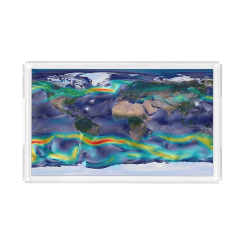 Visualization Of Global Winds Acrylic Tray