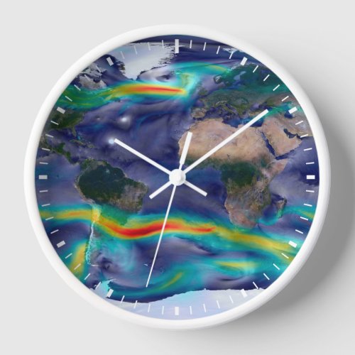 Visualization Of Global Winds Clock