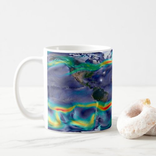 Visualization Of Global Winds Coffee Mug