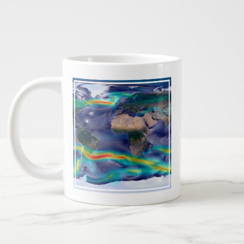 Visualization Of Global Winds Giant Coffee Mug