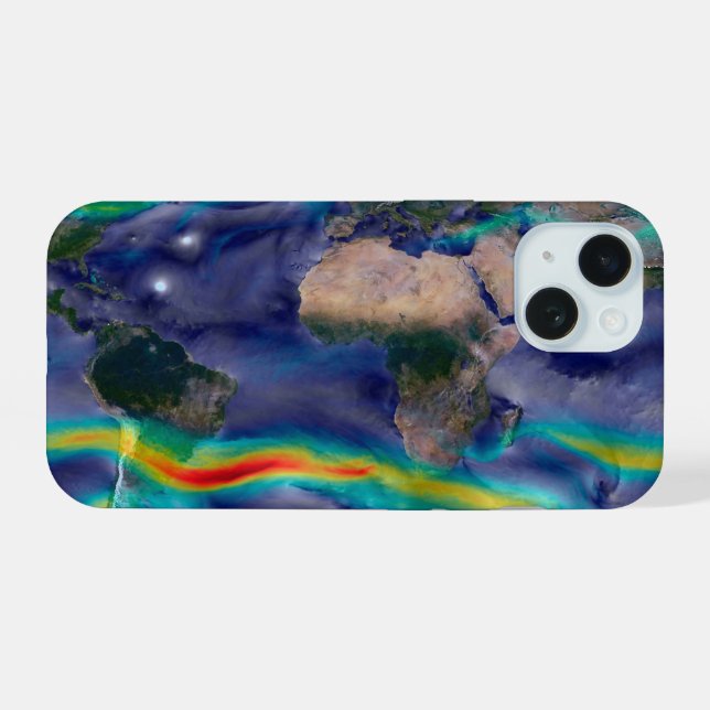 Visualization Of Global Winds. Iphone Case (Back Horizontal)