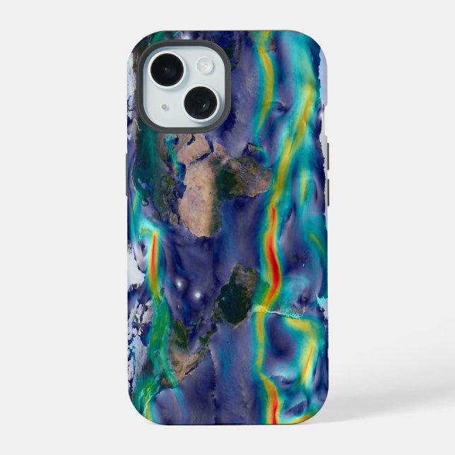Visualization Of Global Winds. Iphone Case (Back)