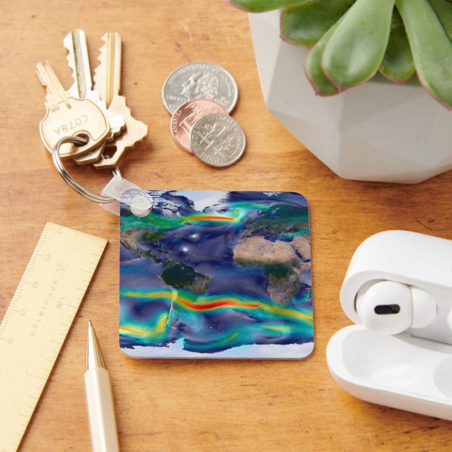 Visualization Of Global Winds. Keychain (Desk)