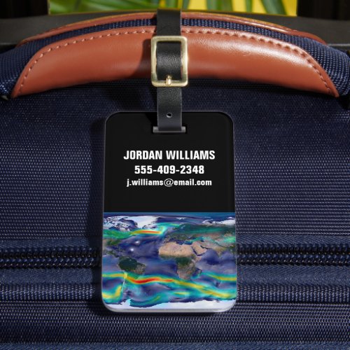 Visualization Of Global Winds Luggage Tag