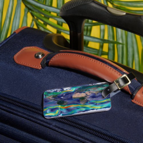 Visualization Of Global Winds Luggage Tag
