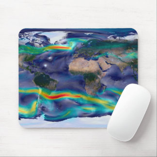 Visualization Of Global Winds. Mouse Pad