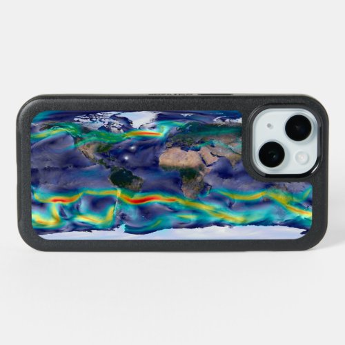 Visualization Of Global Winds iPhone 15 Case