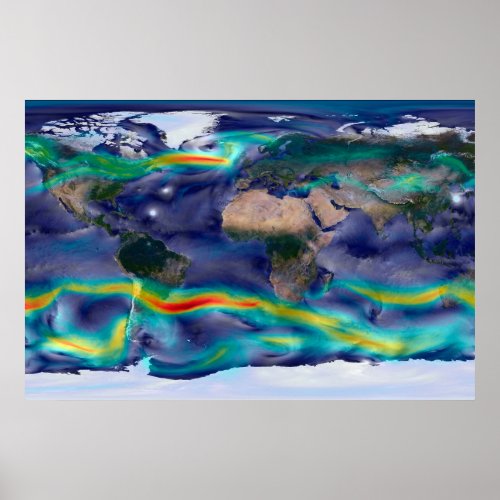 Visualization Of Global Winds Poster