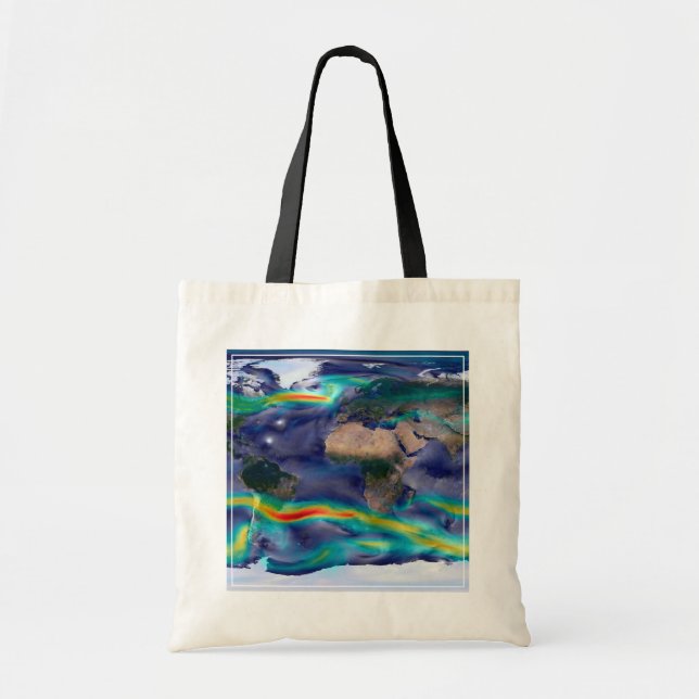 Visualization Of Global Winds. Tote Bag (Front)