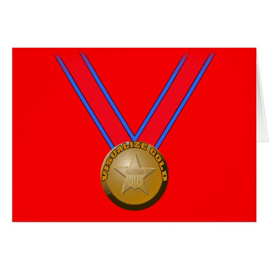 Visualize a Gold Medal Performance Cards (Front Horizontal)