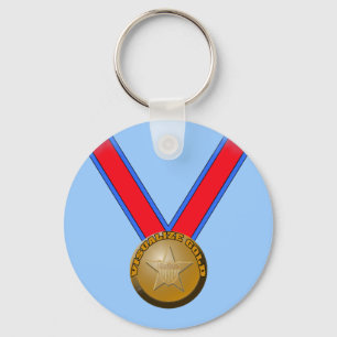 Visualize a Gold Medal Performance Keychain