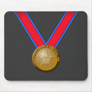 Visualize a Gold Medal Performance Mouse Pad