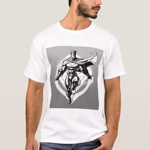 Visualize a sleek vector logo depicting an antiher T_Shirt