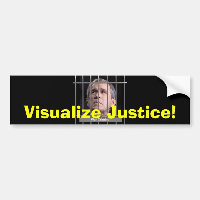 Visualize Justice Bumpersticker Bumper Sticker (Front)