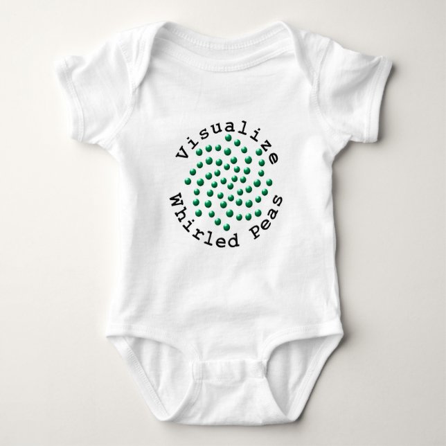 Visualize Whirled Peas 2 Baby Bodysuit (Front)