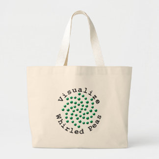 Visualize Whirled Peas 2 Large Tote Bag