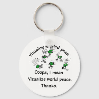 Visualize Whirled Peas - Customized Keychain