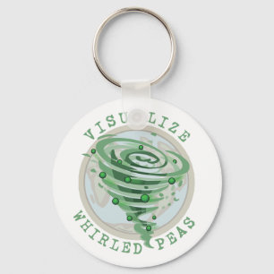 Visualize Whirled Peas Keychain