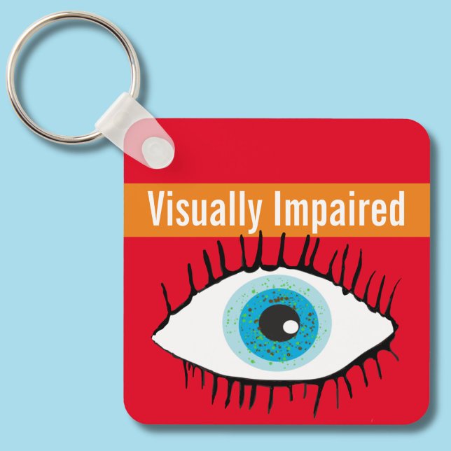 Visually impaired disability contact keyring (Creator Uploaded)