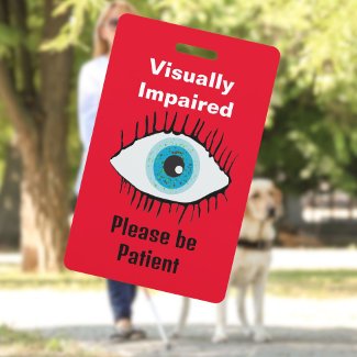 Visually Impaired Lanyard Low Vision ID identify