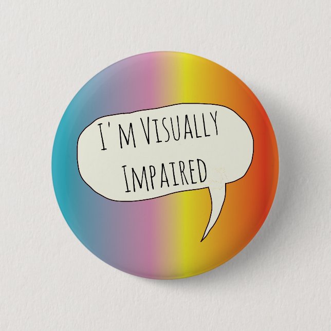 Visually impaired sight impairment vision blind button (Front)