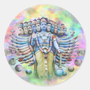 Viswarupa - the Universal Form Classic Round Sticker