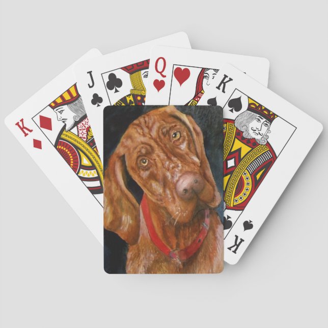 Viszla Dog Playing Cards (Back)