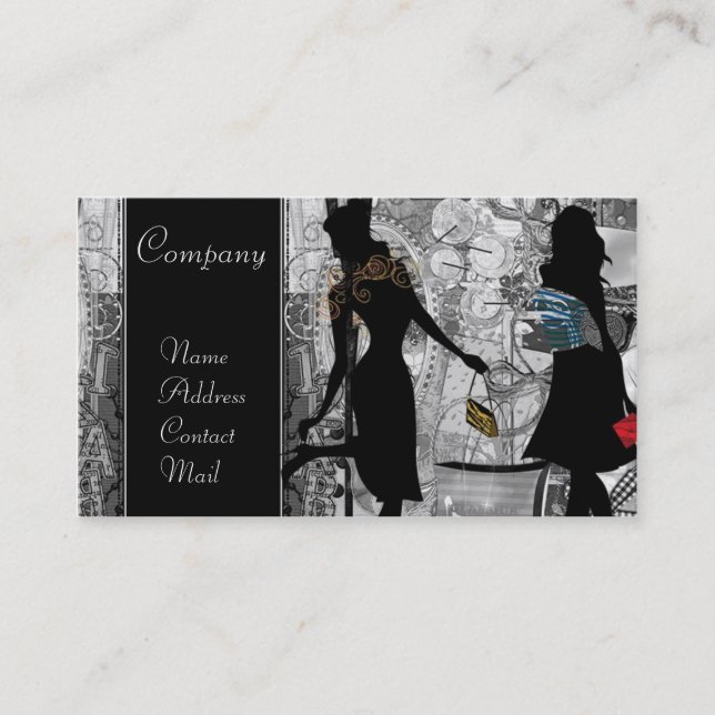 Vitage  Ladies of Fashion In grey Card (Front)