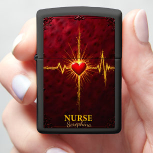 Vital Heart EKG Nurse Guardian Gift Zippo Lighter
