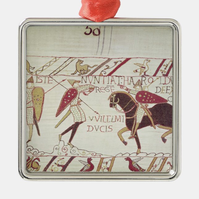 Vital informs King Harold Metal Ornament (Front)