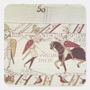 Vital informs King Harold Square Sticker