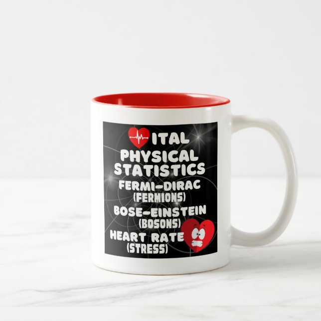 Vital Physical Statistics Two-Tone Coffee Mug (Right)