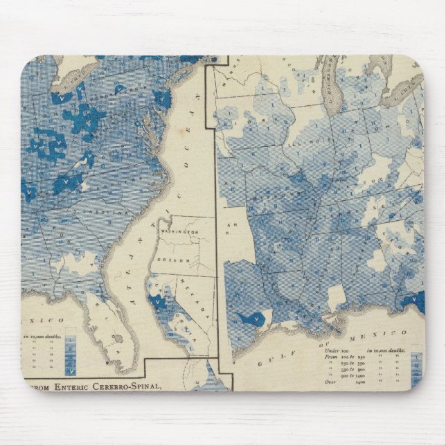 Vital statistics, United States census Mouse Pad (Front)
