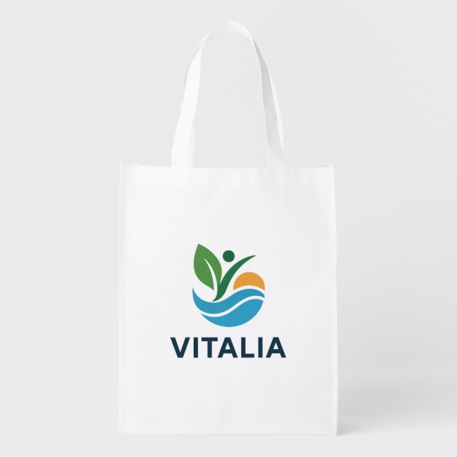 VITALIA Reusable Grocery Bag – Eco Friendly Health (Front)