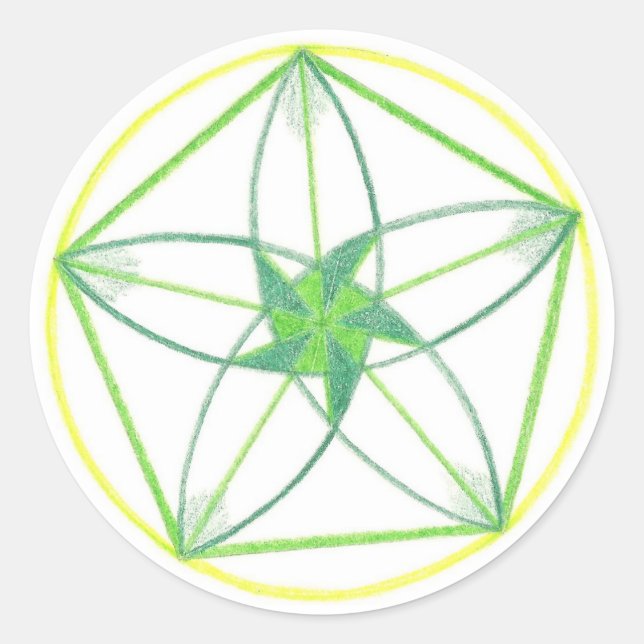 Vitality Mandala #2 Classic Round Sticker (Front)