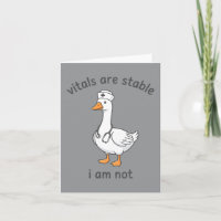 Vitals Are Stable Not Funny Goose Nurse Rn Medical