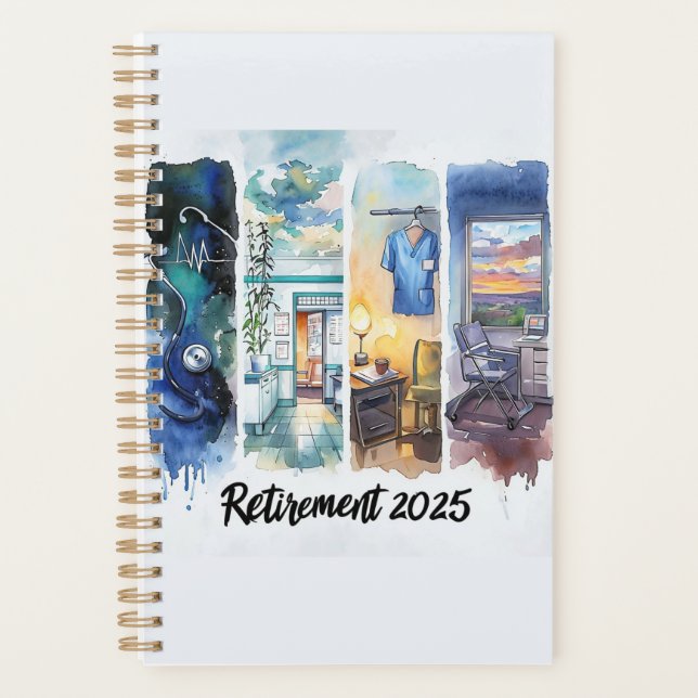 "Vitals Closed: Retired Nurse 2025 Life Planner" Planner (Front)
