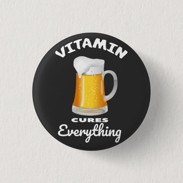 Vitamin BEER Button (Front)