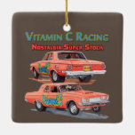 Vitamin C Racing Ceramic Ornament