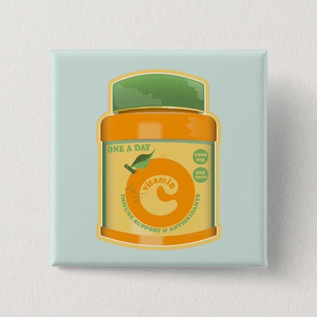 Vitamin C wellness Button (Front)
