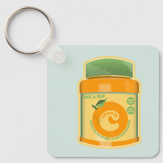 Vitamin C wellness Keychain (Front)
