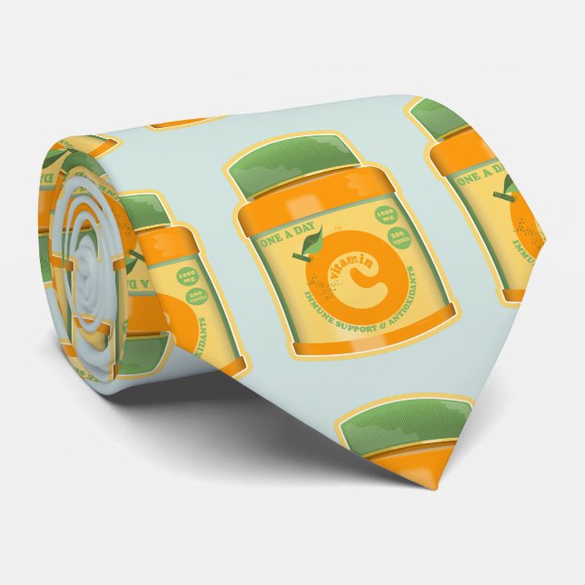 Vitamin C wellness Neck Tie (Rolled)