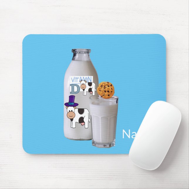 Vitamin D Milk Cow  Mouse Pad! Mouse Pad (With Mouse)