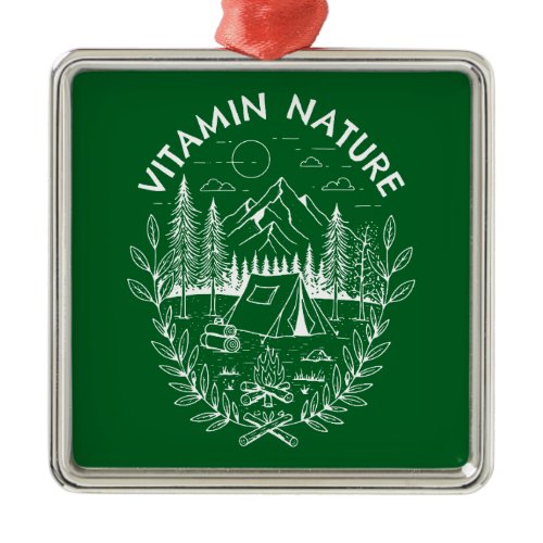Vitamin Nature Metal Ornament