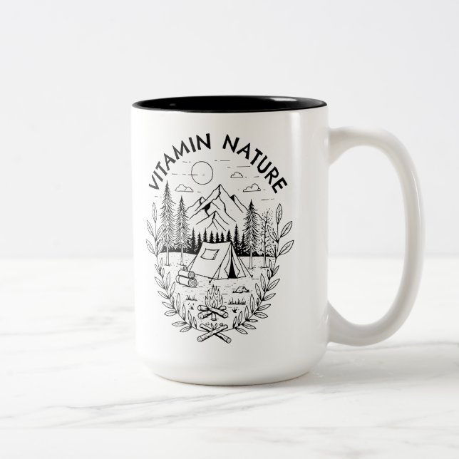 Vitamin Nature Two-Tone Coffee Mug (Right)