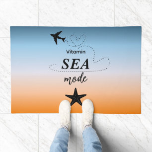 Vitamin Sea Mode Orange Summer Color Door Mat
