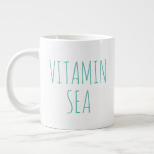 "Vitamin Sea" Simple Modern Farmhouse Giant Coffee Mug