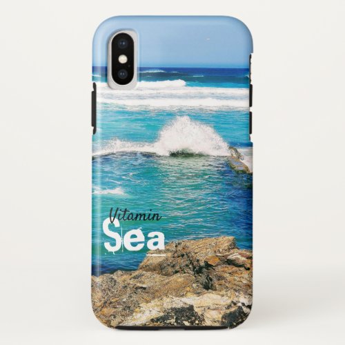 Vitamin Sea turquoise waves iPhone X Case