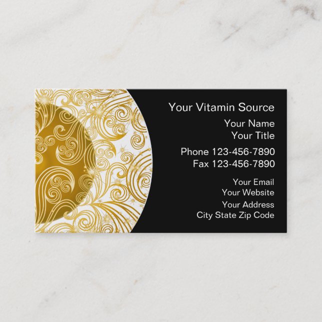 Vitamins Business Card (Front)