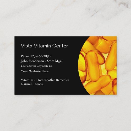 Vitamins Business Card